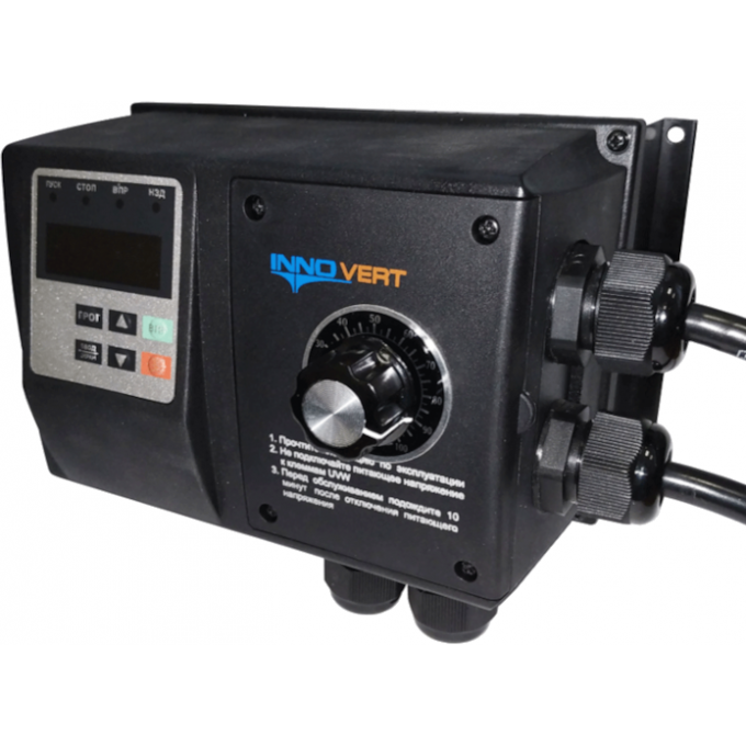 Преобразователь частоты IP54 со встроенным потенциометром INNOVERT (Промситех) 0,75 кВт 2,7А IPD751P43B-VR